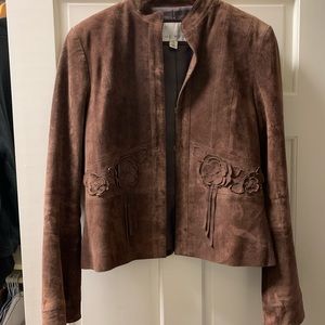 Sued 9 West cropped jacket